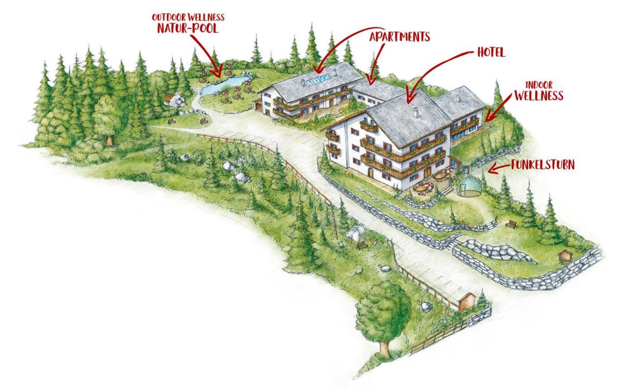 Bayern Resort Hotel - Adults Only - Mit Zugspitzblick - Eibsee-Naehe - Wellnessbereich - Naturpool Im Sommer Grainau Dış mekan fotoğraf